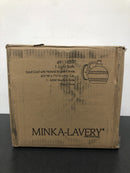 Minka Lavery 4911-653 Keyport 7.5" Tall Bathroom Sconce - Sand Coal / Natural Brushed Brass