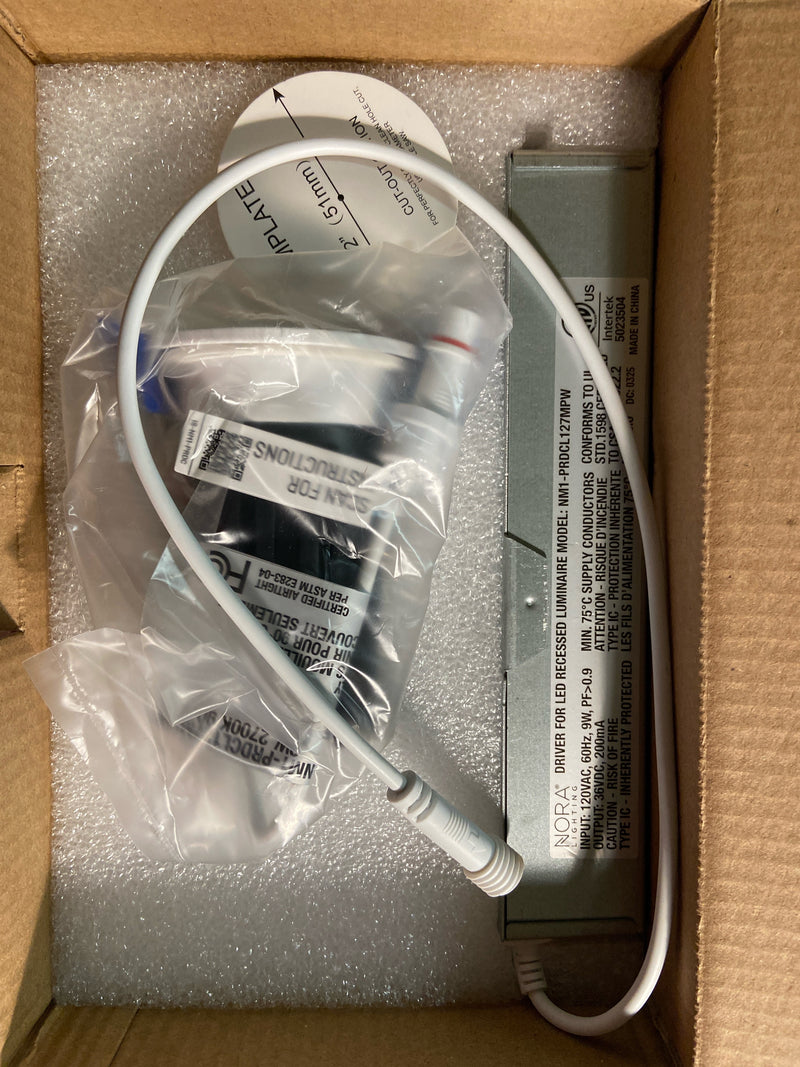 Nora Lighting Nm1-Prdcl127 M1 Led Canless Recessed Fixture - White