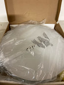 Maxim Trim 25W 1 LED 16 Inch Wide Flush Mount with Satin Nickel Finish and White Glass