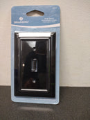 Liberty Hardware 64219 Architectural Series Single Wall Plate - Matte Black