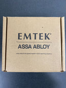 Emtek 5005US19 5 Inch Long Stretto Rectangular Single Dummy Sideplate from the Brass Modern Collection - Flat Black