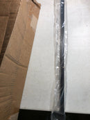 Alno D2805-24-MB Quadrato 24" Center to Center Modern Smooth Square Bar Appliance Handle / Appliance Bar Pull - Italy - Matte Black