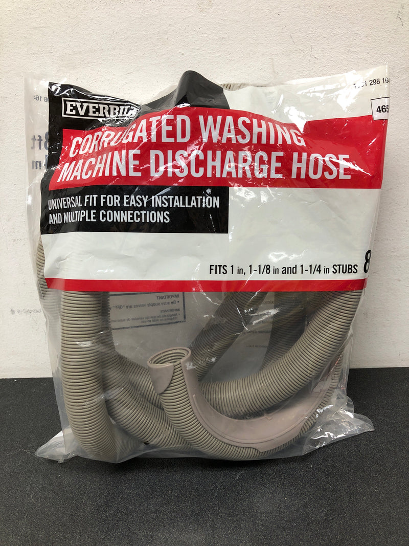 Everbilt HRBDIS08EB 8 ft. Corrugated Washing Machine Discharge Hose