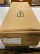 Emtek 4810US19 Baden Solid Brass Dummy Handleset - Flat Black Bristol Glass Knob