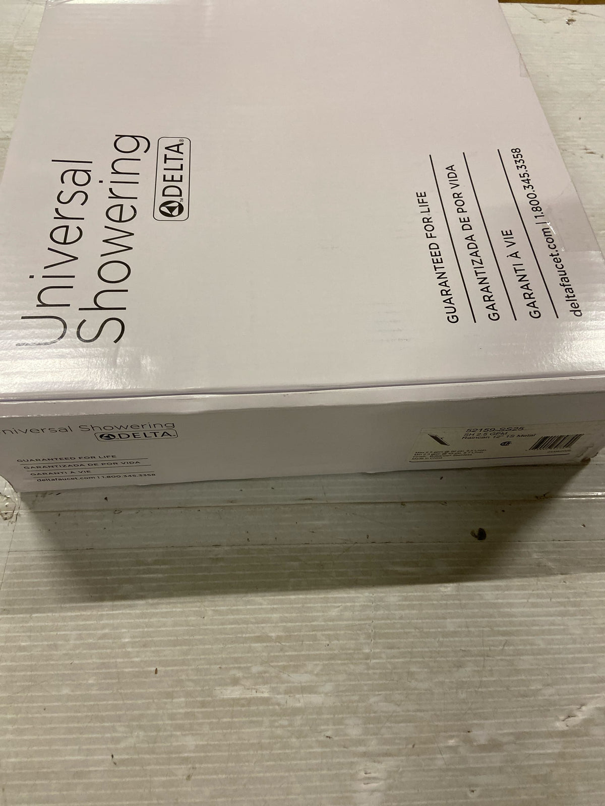 Delta 52159-SS25 Universal Showering 11-3/4" Square 2.5 GPM Single Function Rain Shower Head with Touch Clean Technology - Brilliance Stainless