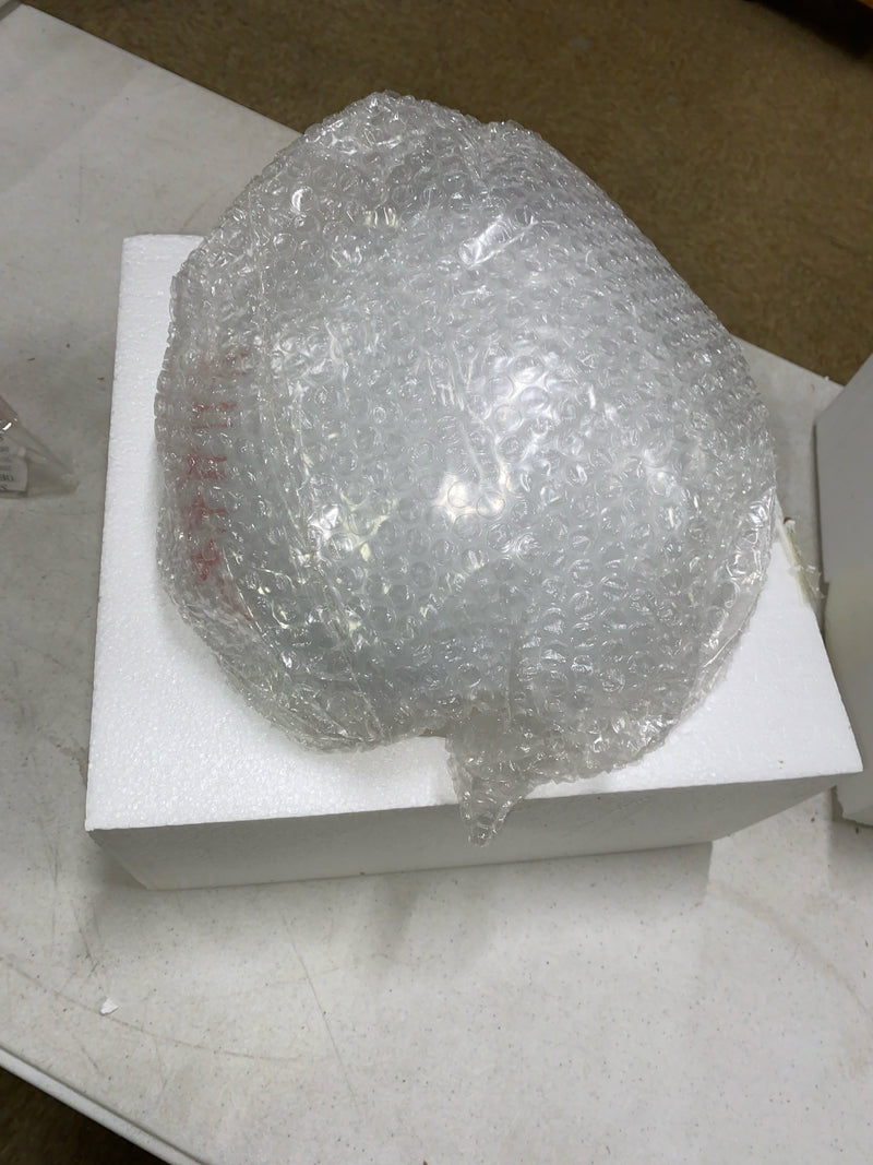 Elegant Lighting Living District Baxter 1-Light Metal Pendant in Brass and Frosted White