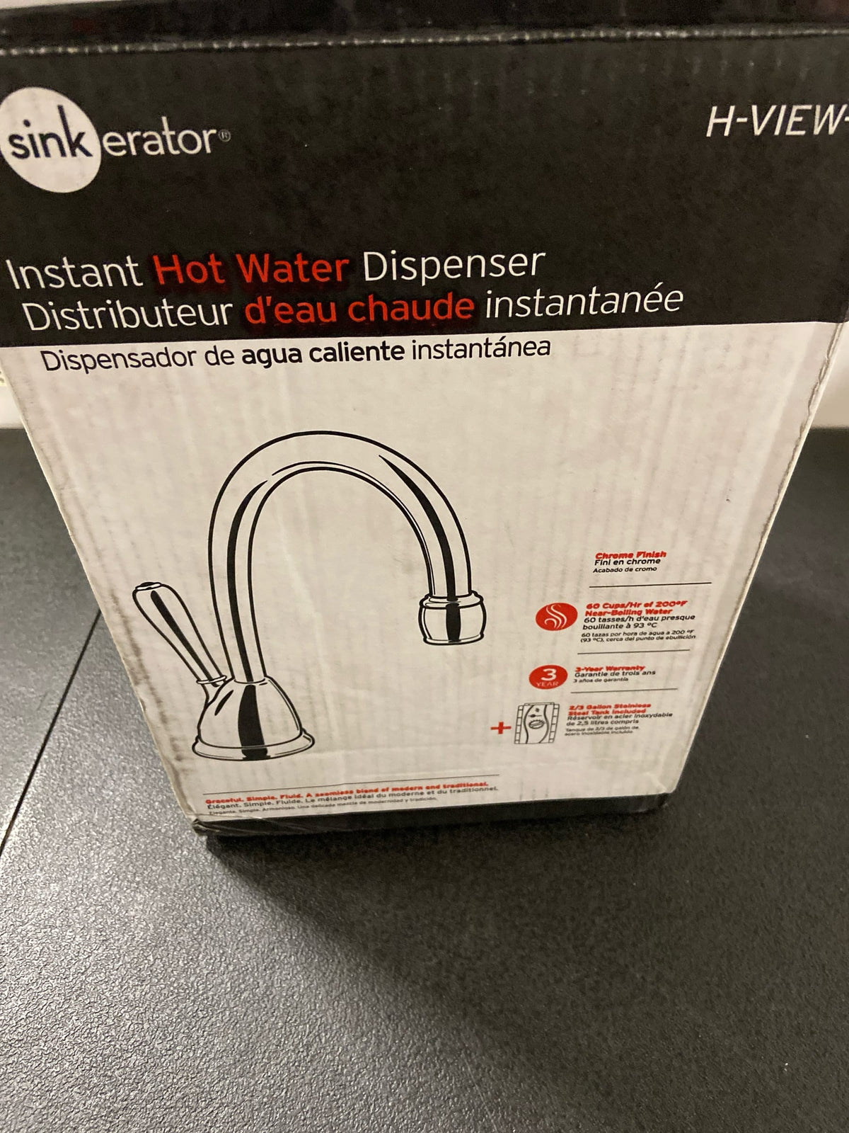 InSinkErator H-VIEWC Hot Water Dispenser with Hot Water Tank - Chrome