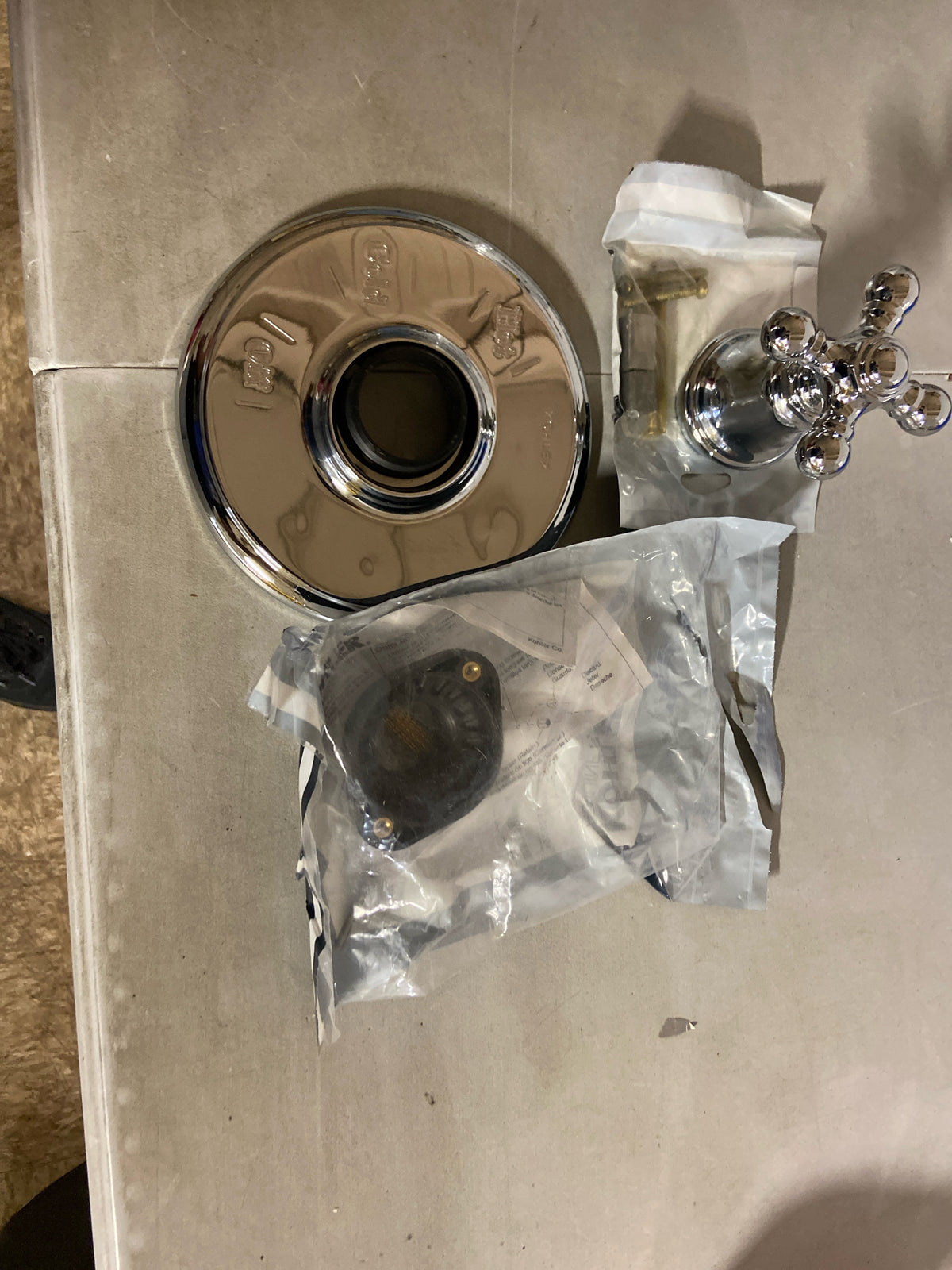 Kohler K-TS72767-3-CP Artifacts Pressure Balanced Valve Trim Only with Single Cross Handle - Less Rough In - Polished Chrome