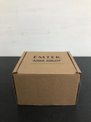 Emtek 5005US19 5 Inch Long Stretto Rectangular Single Dummy Sideplate from the Brass Modern Collection - Flat Black