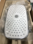 Hansgrohe 2-Spray 11.8 in. Single Wall Mount Fixed Rain Shower Head in White/Chrome-27387401