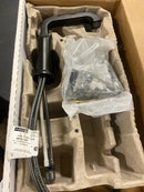 Delta Tetra Mid-Height Matte Black Bathroom Faucet 1 Hole, Single Hole Bathroom Sink Faucet for Vanity, Matte Black 689-BL-DST (Drain Not Included)