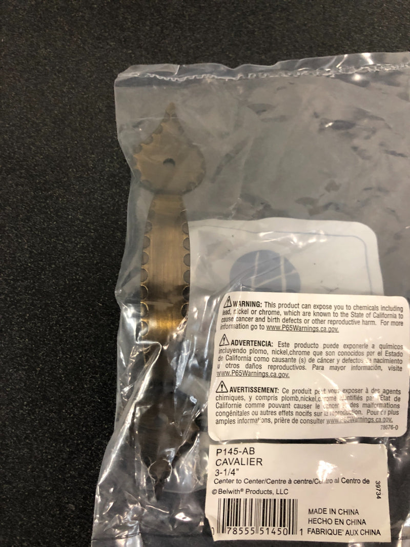 Hickory Hardware Cavalier 3-3/4 Inch Center to Center Handle Cabinet Pull