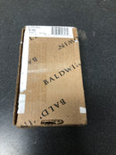 Baldwin 1041055I 4" x 4" Solid Brass Square Corner Ball Bearing Mortise Hinge - Single Hinge - Lifetime Polished Nickel