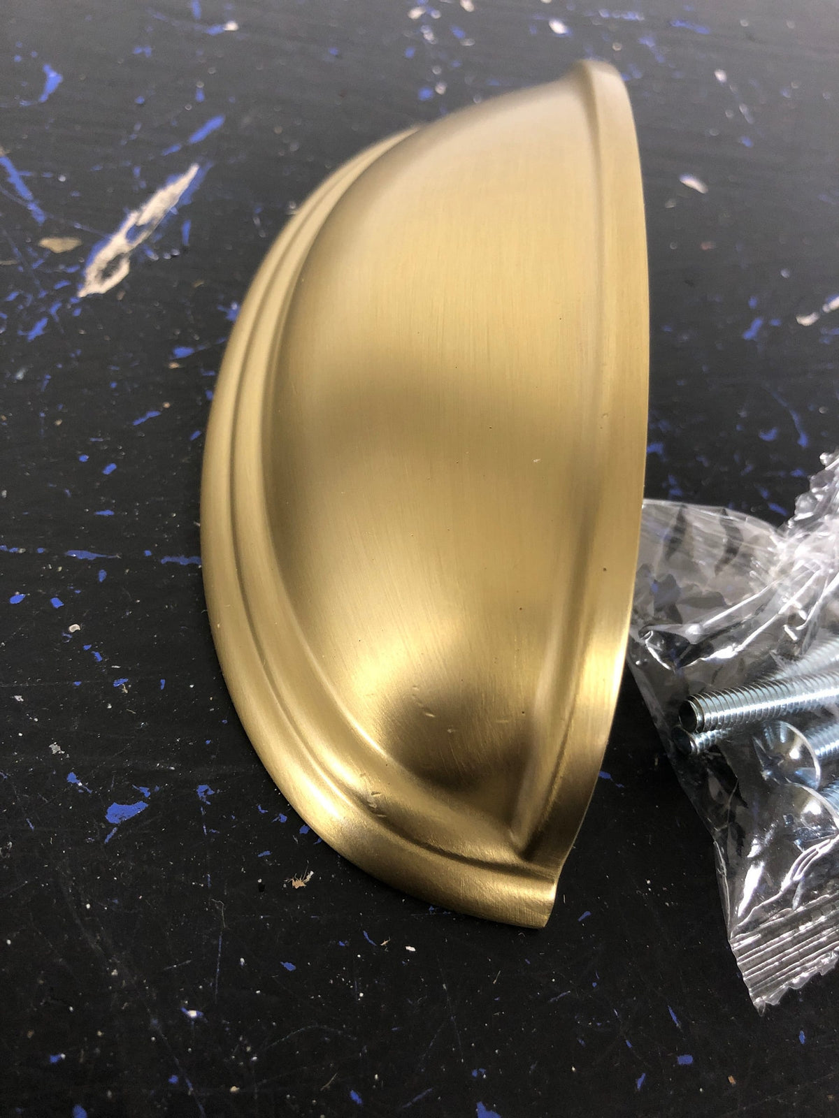 Amerock Ashby 3 and 4 Inch Center to Center Cup Cabinet Pull - Golden Champagne