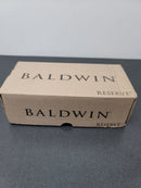 Baldwin FDTUBCFR190 Tube Non-Turning Two-Sided Dummy Door Lever Set with 5 Inch Rectangle Rose from the Reserve Collection - Satin Black