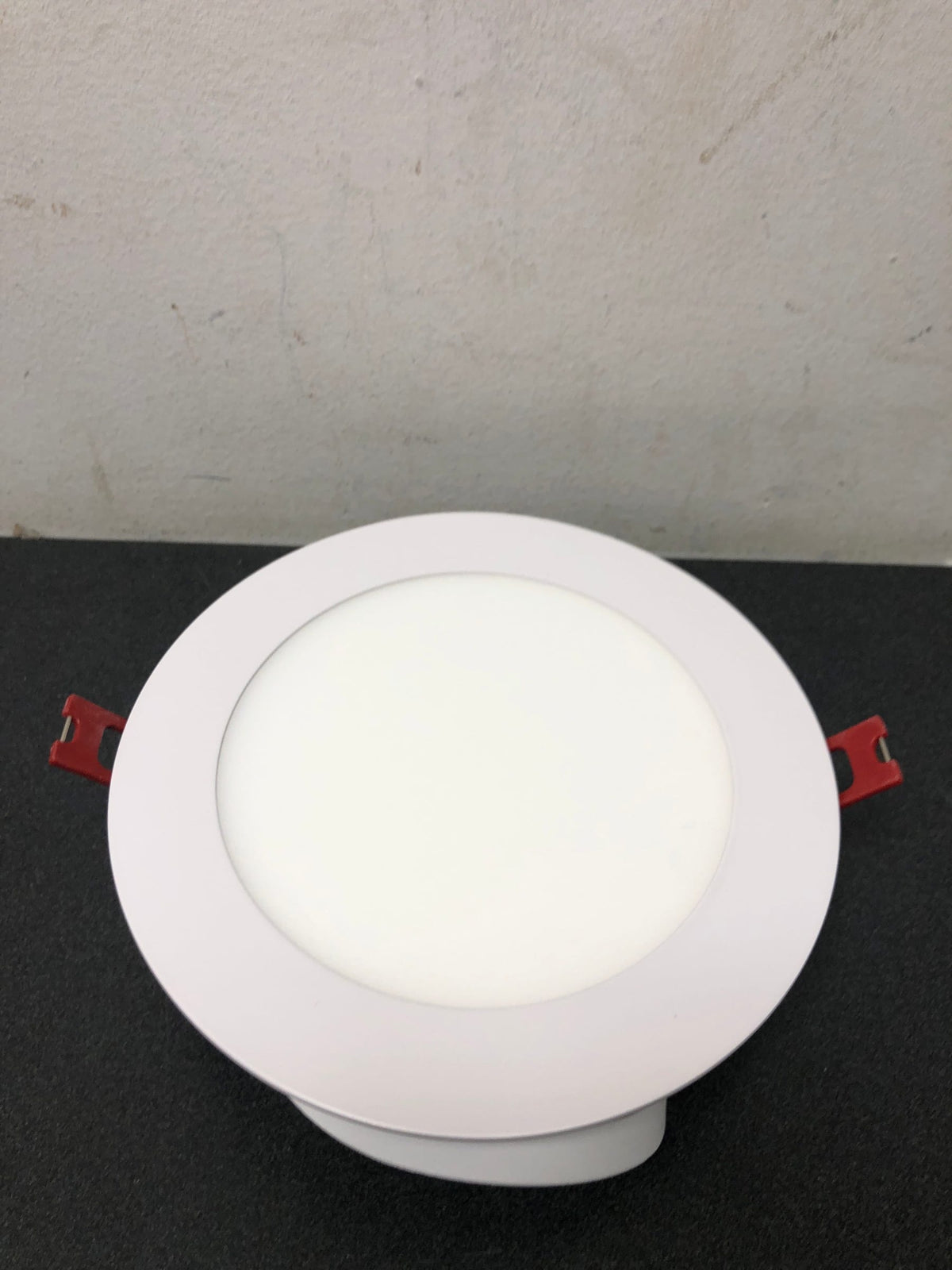 Commercial electric 91512 6 in. White Flush Round Wet Rated LED Integrated Recessed Lighting Kit