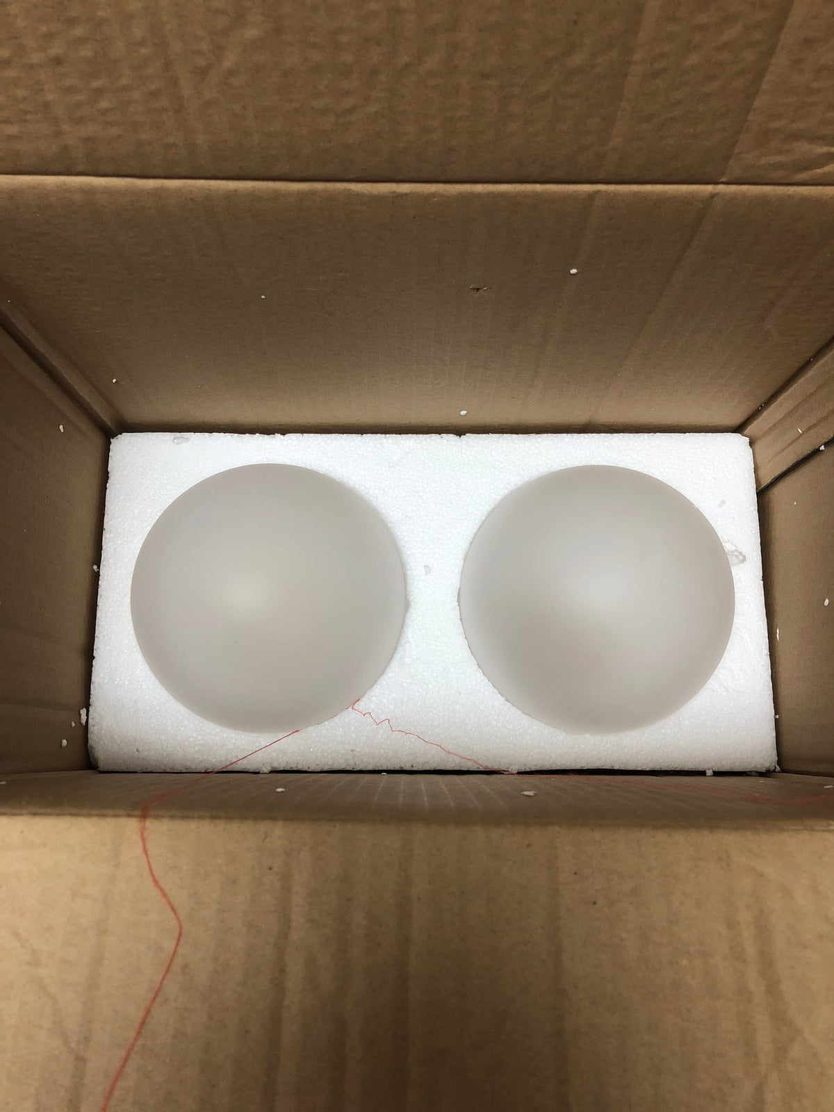 Uolfin I7YZJEHD2432773 Gold Bathroom Vanity Light, 18 in. 2-Light Globe Wall Sconce with Frosted Glass Shades for Kitchen and Dining Room