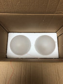 Uolfin I7YZJEHD2432773 Gold Bathroom Vanity Light, 18 in. 2-Light Globe Wall Sconce with Frosted Glass Shades for Kitchen and Dining Room