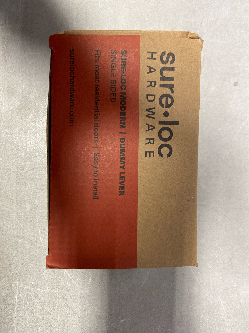 Sure-Loc BS100-RD 15 Basel Non-Turning One-Sided Dummy Door Lever with Round Rose - Satin Nickel