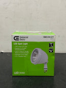 Commercial electric SPTM-1402 14-Watt Hardwired White LED Landscape Flood Light Metal Spot Light, 1100 Lumens