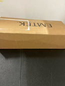 Emtek 1L1M51US19 RH Hecules Lever Brass Modern Door Configuration 5 Keyed Entry Multi Point Trim with European Cylinder Below Handle - Flat Black