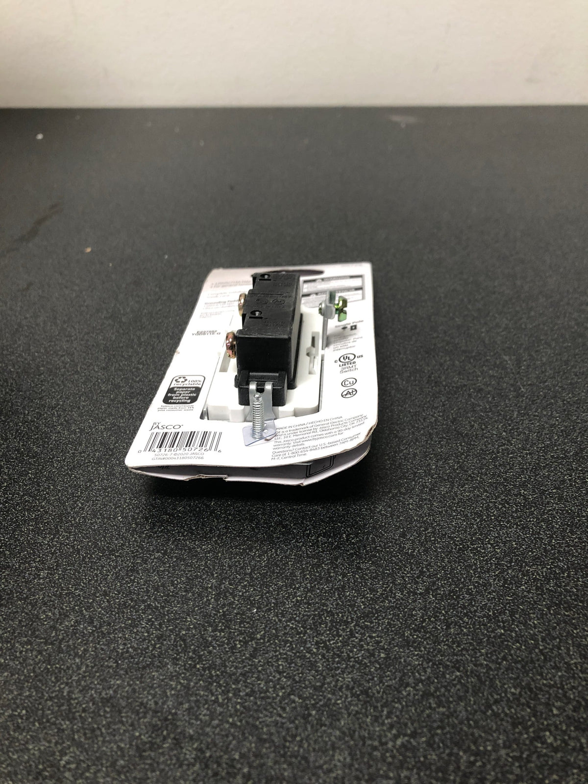 Ge 50726 15 Amp Rocker Switch, White