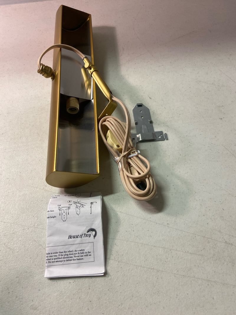 House of Troy T14-1-CA Classic Traditional 2 Light Title 20 Compliant Picture Light - Gold