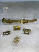 Deltana FPG103 HD Solid Brass 10-Inch Surface Bolt with Off-Set