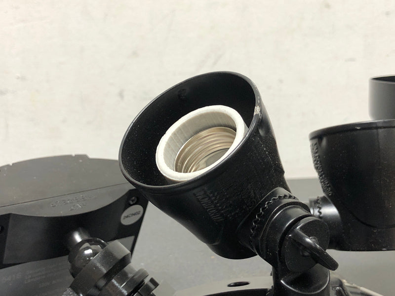 Defiant 17000162 PAR 180° Black Motion Sensor Wired Outdoor Exterior 2-Head Dusk-to-Dawn Security Flood Light