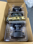 Kwikset 740AYKMDT-514S Arroyo Single Cylinder Keyed Entry Door Knob Set with Square Rose and SmartKey Technology - Matte Black