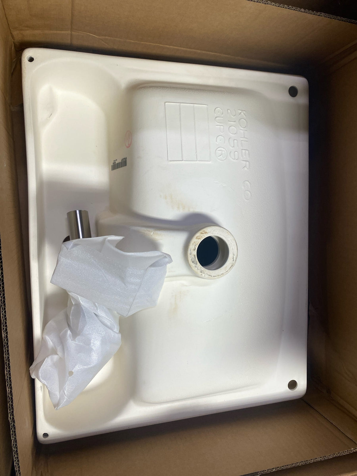 Kohler 21059-1-0 Brazn 23 in. x 19 in. Vessel Bathroom Sink in White Vitreous China
