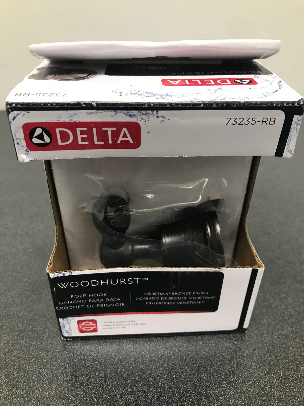 Delta 73235-RB Woodhurst Single Robe Hook - Venetian Bronze