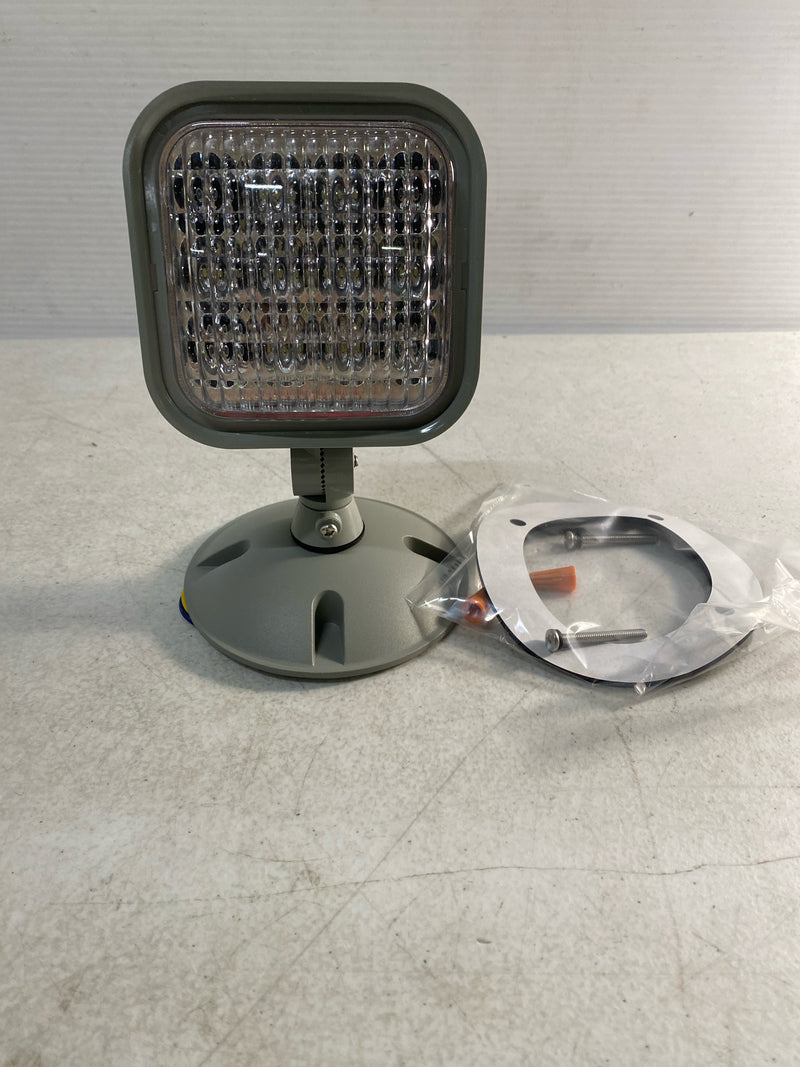 Lithonia lighting ERE GY SGL WP SQ M12 Contractor Select Thermoplastic Gray Emergency Remote Head