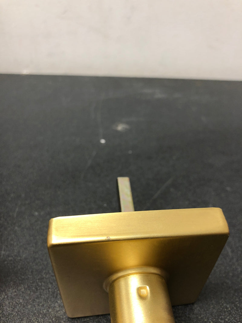Sure-Loc BG101-SQ SB Bergen Passage Door Knob Set with Square Rose - Satin Brass