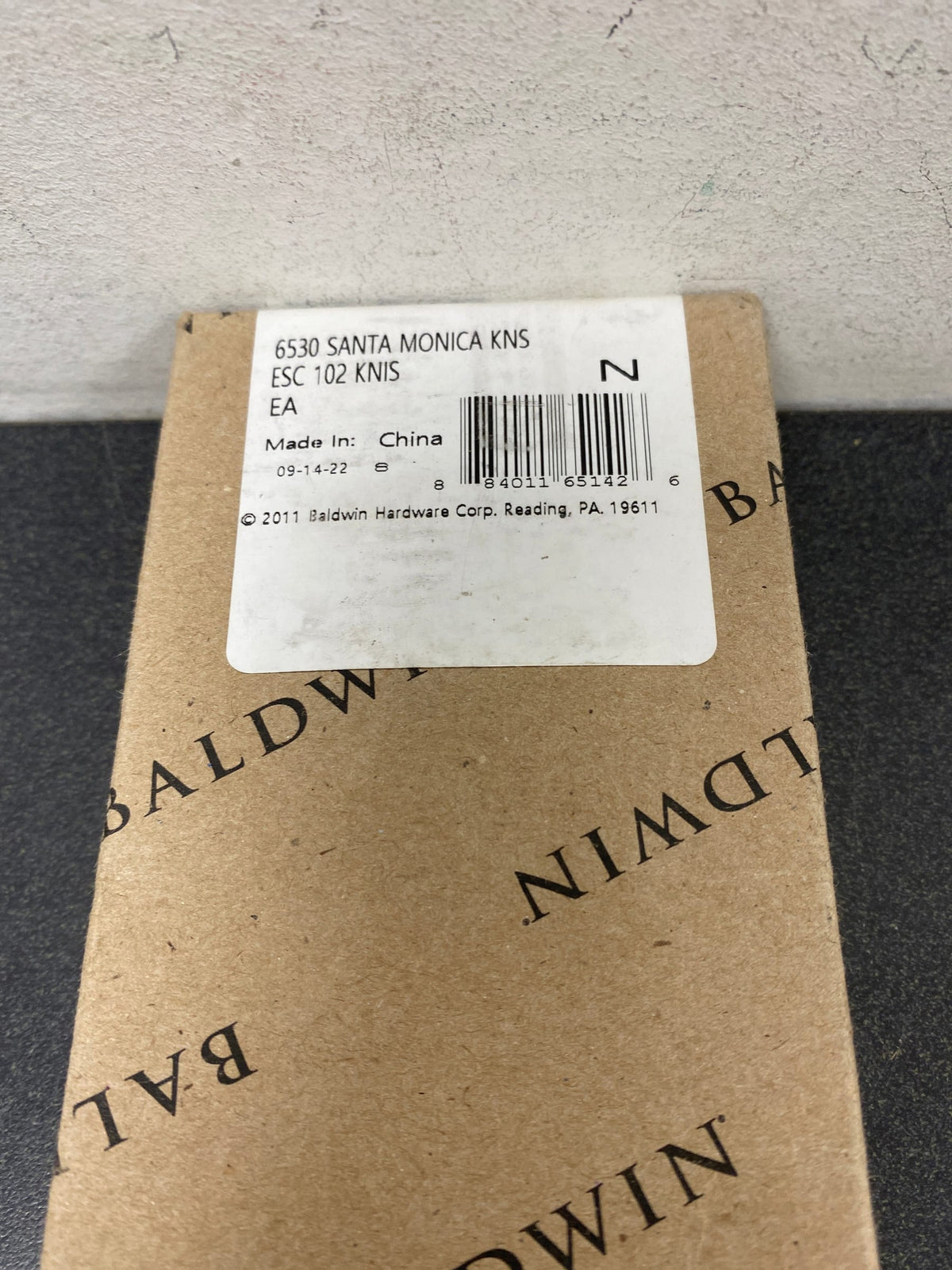 Baldwin 6530102KNIS Interior Trim Plate KN - Oil Rubbed Bronze