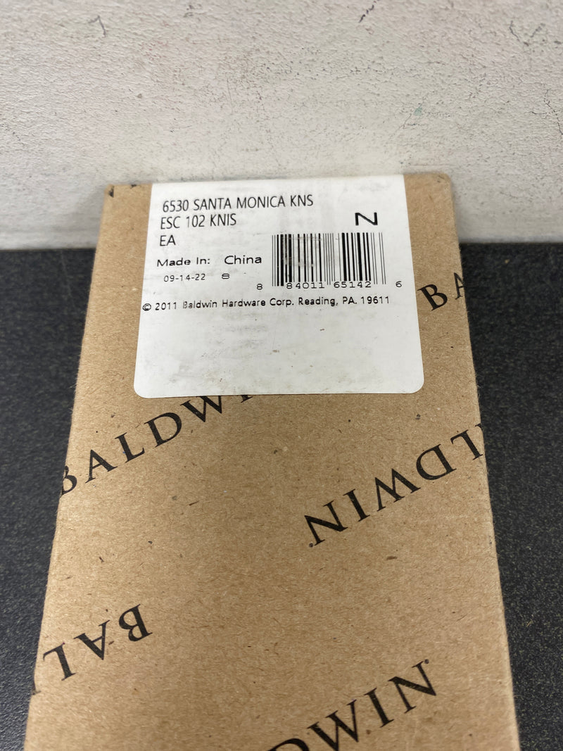 Baldwin 6530102KNIS Interior Trim Plate KN - Oil Rubbed Bronze