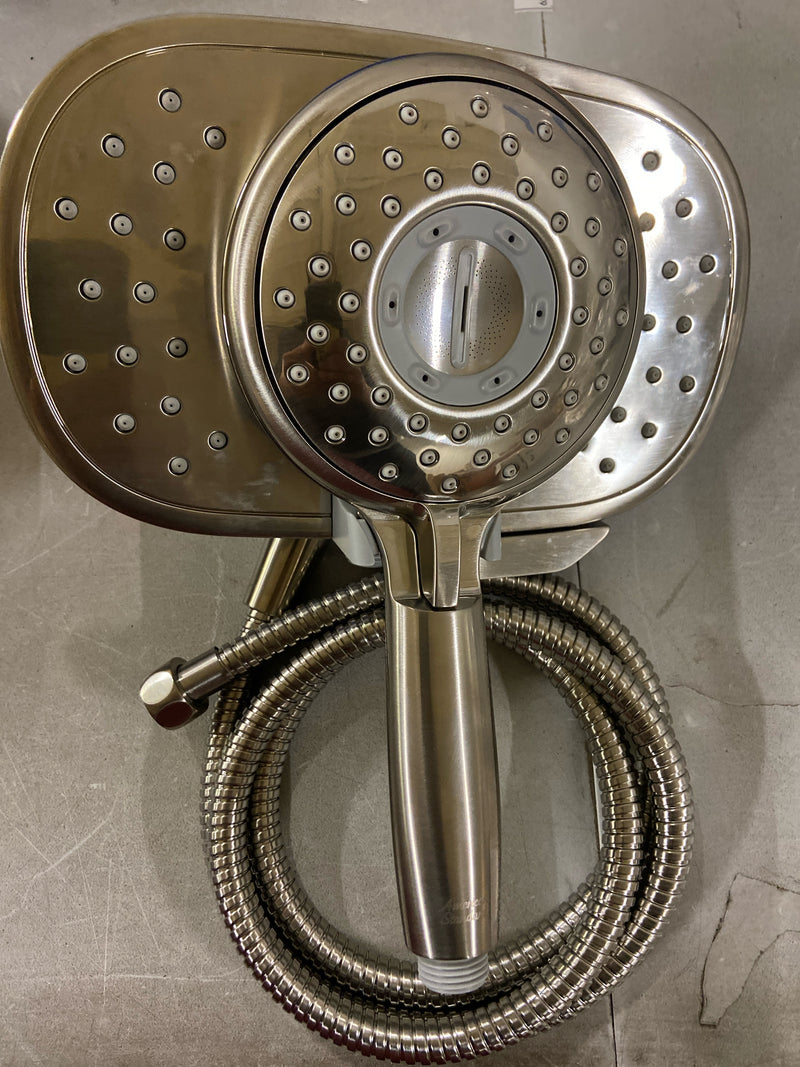 American Standard 9038254.295 Spectra Plus Duo 4-Function 2-in-1 Handheld and Fixed Shower Head 1.8 GPM, Brushed Nickel