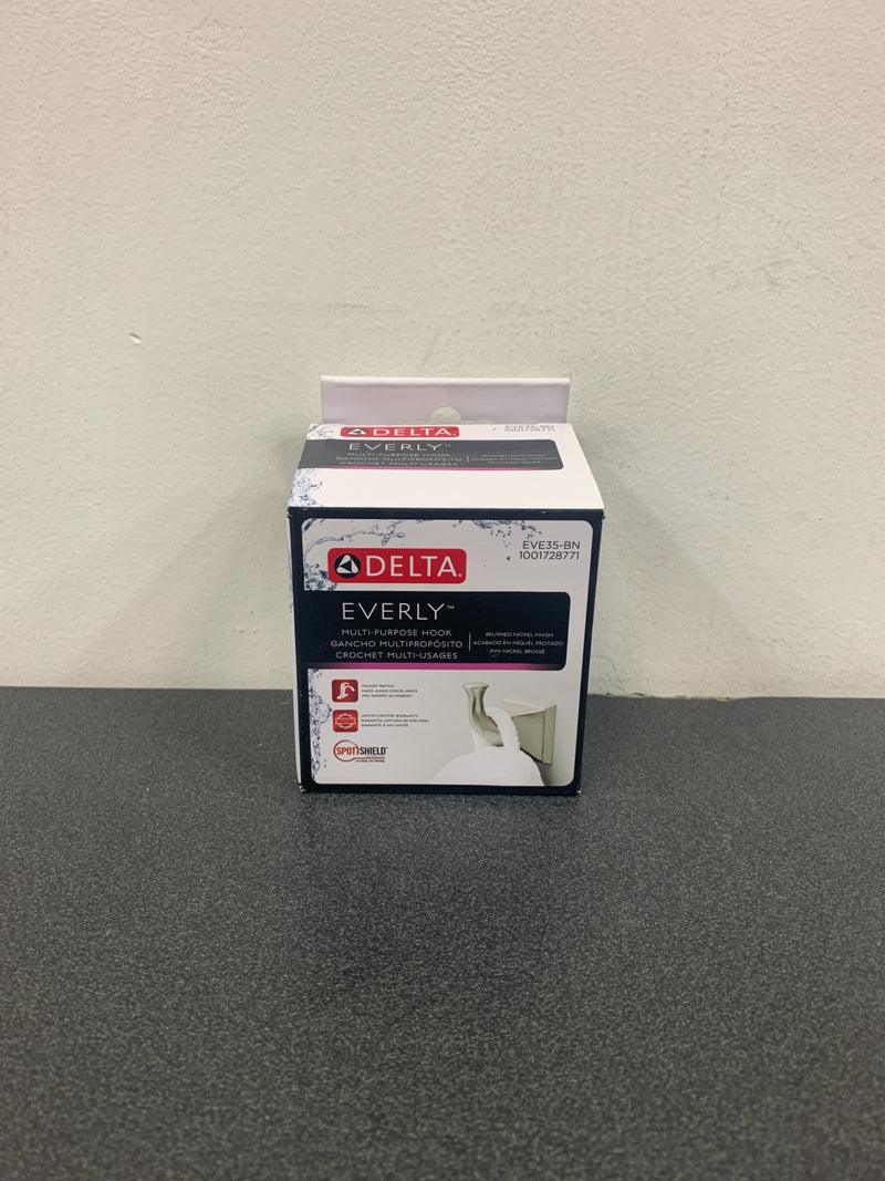 Delta Everly Single Towel Hook in Brushed Nickel-EVE35-BN