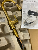 Kohler K-99261-2MB Artifacts 1.5 GPM Single Hole Pull Down Kitchen Faucet - Vibrant Brushed Moderne Brass