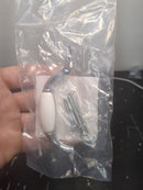 Amerock 263WCH Allison Value 3 Inch Center to Center Handle Cabinet Pull - White / Polished Chrome