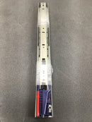 Knape and Vogt KV8450FMB18 8450FM Series 18 Inch Full Extension Side Mount Ball Bearing Drawer Slide with 100 Lbs. Weight Capacity, Self Close and Soft Close - Pair - Anochrome