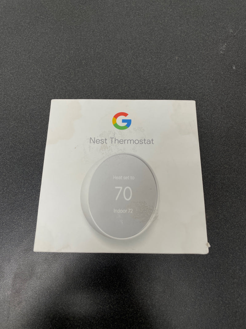 Google GA01334-US Nest Thermostat - Smart Programmable Wi-Fi Thermostat - Snow