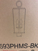 Z-Lite 593PHMS-BK Sana Outdoor Post, 2-Light 120 Total Watts, Black