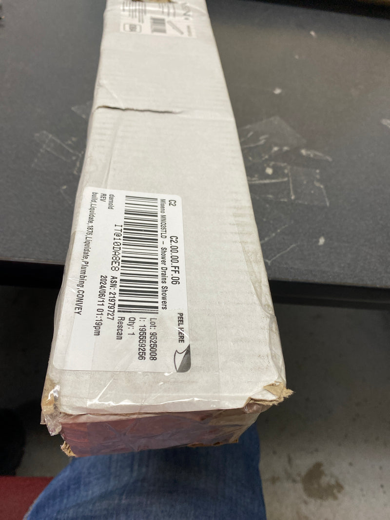 Miseno MNO26TLD 26" Tile Insert Linear Shower Drain - Stainless Steel