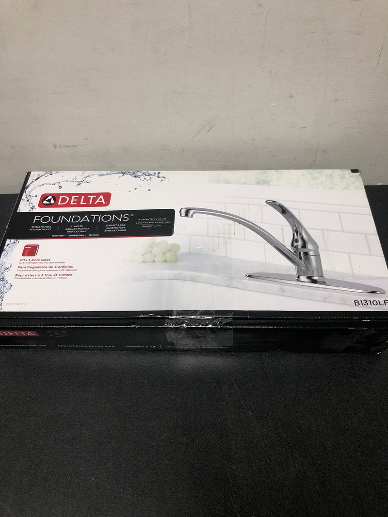 Delta B1310LF Foundations Kitchen Faucet - Includes Lifetime  - Chrome