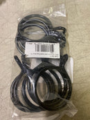 Rod desyne 1924-012 Black Metal Curtain Rings (Set of 10)