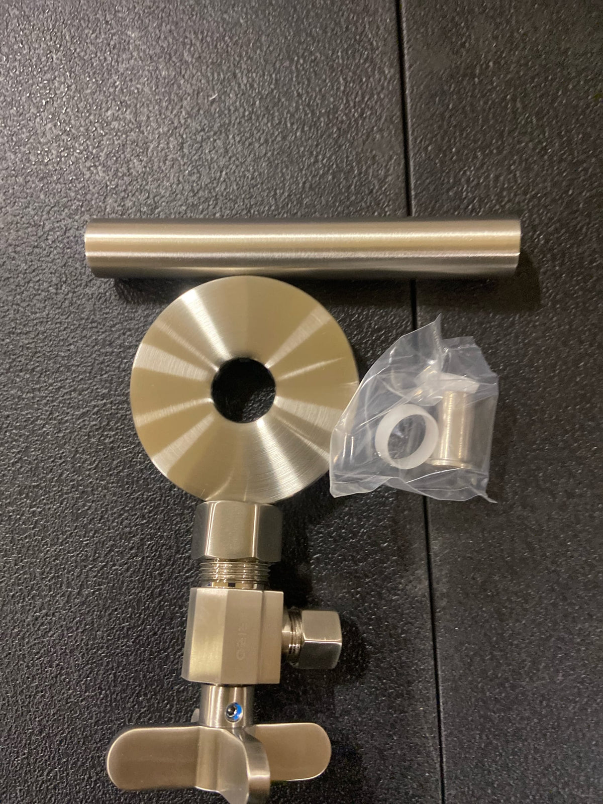 Brizo BT022204-BN Odin Angled Supply Stop Valve with Cross Handle - Less Supply Line - Brushed Nickel