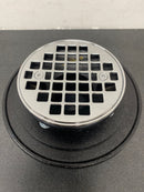 Kohler K-22671-CP Clearflo Round Brass Tile-in Shower Drain - Polished Chrome