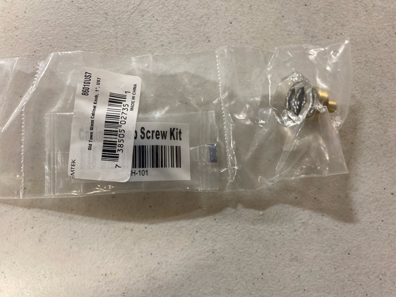 Emtek 86010 Us7 Old Town Clear 1 in Cabinet Knob in Brass