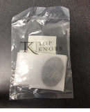 Top Knobs TK62BLK 1-3/4 Inch Large Oval Cabinet Knob Backplate from the Sanctuary Series - Flat Black